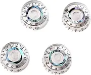 HAMPPLIES 4pcs Guitar Knobs Volume Tone Volume Tone Control Knobs Cap Guitar Parts Gd43 Design Material