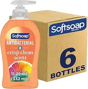 Softsoap Antibacterial Liquid Hand Soap, Crisp and Clean - 11.25 fluid ounce (6 Pack)