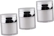 Homoyoyo Pp Material Airless Lotion Bottle Sturdy Cream Jar Pressed for Skin Care Pump Containers