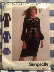 Simplicity Pattern #8733 Misses PETITE Dress & Top Ruffle Crowley