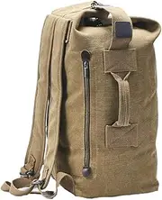 [Jellybro] Military Duffel Bag Top Load Double Strap Canvas Backpack Army Travel