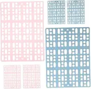 Toyvian 6Pcs Plastic Rabbit Feet Pads for Small Animals Soft Floor Mat for Hamster Rat Chinchilla Guinea Pig Cats and Dogs Cozy and Durable Cage Liner with Paw Protection