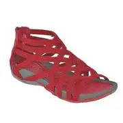 Nevenka Womens Roman Sandals Wedge Open Toe Flats with Back Zipper-2