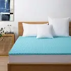Cooling Gel Memory Foam Mattress Underlay, Convoluted Egg Crate Support for Hot