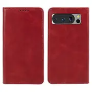 For Google Pixel 8 Pro Strong ic Phone Case PU Leather Stand Case Calf Texture Wallet Cover
