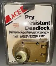 Vintage Taylor Lock Co Pry Resistant Deadlock In Original Packaging Ace Hardware