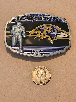 NFL Pewter Belt Buckle Baltimore Ravens