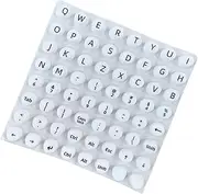Bubble Stickers for Keyboard - Keycap Letter Labels, Nail-Friendly Typing Sheet | Keyboard Decoration Stickers for Gamed Setup, Office Laptop Accessory for Men, Women, Home Desk, Portable Travel