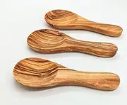 MARGOUMY Short Handle Mini Spoon, 4 inches lengh,Set of 3.