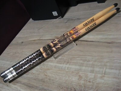 Hard Rock Cafe HRC 16" Drum Sticks / Glasgow Scotland / Skeleton Guitar Theme