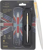 Parker Jotter Stainless Steel Gt Ball Pen (Chrome) Fine Nib - 100% Original, New