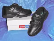 Propet M3705 Mens Dual Strap Walking Shoe,Black 14 M (D)