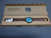 NEW Projects Watches PJT-7223 Ray Blue 40mm Brown Mesh Metal Band Watch