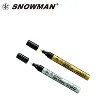 在飛比找蝦皮購物優惠-雪人Snowman WP-12粗字油漆筆(金銀)/支