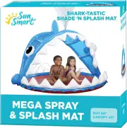 SunSmart 68" Shark MEGA Spray Sprinkler Splash Pad, Over 25 Adjustable Spray ...