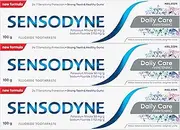 Sensodyne Daily Care + Whitening Toothpaste, Whitening Toothpaste For Sensitive Teeth, 100g (Pack of 3)