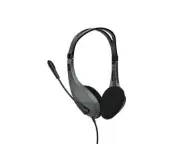 Verbatim Multimedia Headset with Microphone, Headphones Ergonomic Adjustable