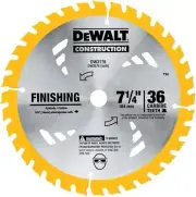 DEWALT Circular Saw Blade, 7 1/4 Inch, 36 Tooth, Thin Kerf Finishing (DW3176)