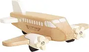 Le Toy Van – Wooden Toy Plane | Timeless Childs Play Toy with Spinning Propellers - Suitable for Ages 3+ Years