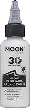 Moon Glow - Glow in the Dark Fabric Paint, Clear - Single