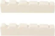 VGOL 2Pcs 5 String Electric Bass Bridge Nut Replacement Part 5 String Bass Guitar Top Nut 46x6x10.8-9.3mm Suitable for 5 String Bass, Ivory