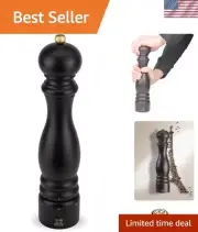 Paris u'Select Manual Pepper Mill Adjustable Grinder-Beechwood, Chocolate, 12...