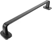 TINEASUR Black Towel Holder Wall Mount No Screw Storage Rack for Bathroom Towel Rack Hooks Adhesive Modern Design Easy to Install