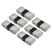 6Pcs Tennis Racket Grip Tape with Hole PU 43.3" Non-Slip Absorb Sweat Grey