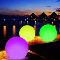 在飛比找蝦皮購物優惠-40CM 大型充氣LED沙灘球 變色燈光 13色夜光球 適合