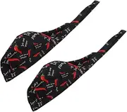 [VALICLUD] Catering Skull Caps Chef Hat Turban Ribbon Non-Slip Cotton for Kitchen Restaurant Red