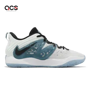 Nike 籃球鞋 KD15 EP Mariners 白 湖水綠 黑 男鞋 杜蘭特 FN8009-100