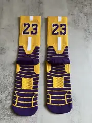 Lebron James Yellow Basketball Socks
