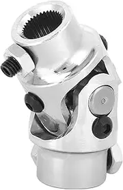 Steering Shaft U Joint 3/4 36 Spline X 3/4in DD Universal Steering Joint Plating Black for Mustang II Street Rod Steering Rack Grinding Machines Levelers (Plating)