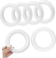 DOITOOL 12 Pcs Donut Wreath Circle Accessories for Crafting Safe and Handwork Decor for Imagination Development for Home Kindergarten Projects