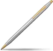 Cross Classic Century Refillable Twist-Action Metal Ballpoint Pen with 23 Carat Gold Plated Appointments, Medium Ballpoint, includes Premium Gift Box and Black Cartridge, 1 Pack, Medalist