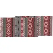 NOW DESIGNS DANICA TABLE RUNNER SONOMA RED 13"X72" COTTON 1749032 DINING