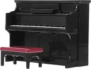ERINGOGO Miniature Grand Piano for Dollhouse Decor Plastic Piano Toy Photo Prop 1 Set