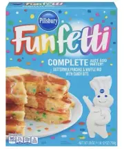 2 PACK of Pillsbury Funfetti Complete Buttermilk Pancakes & Waffle Mix 28oz