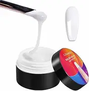GZMAYUEN White Builder Gel for Nails 15 ml Nail Extension Builder Gel UV Gel Nail Extension Nail Art Manicure White UV Fibreglass Nail Gel for Nail Studio
