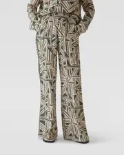 Chantel Geo Print Pants With Tape