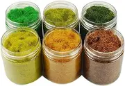 NWFashion 6 X 100ml 5MM Static Grass Dressing Tree Flower Scatter Flock Scenery Materials