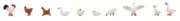 Chickens/Ducks/Geese Figure Set HO/OO gauge Faller 151909