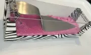 Wild Eye Designs, High Heel Cake Server, Zebra Heel. NEW