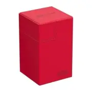 Ultimate Guard 100+ Xenoskin Flip n Tray Deck Case Box - Monocolor Red