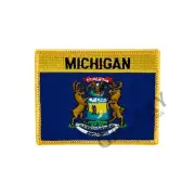 Michigan State Patch / Michigan Flag / Iron On