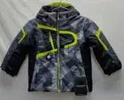 Obermeyer Boy's Super G Snow Ski Winter Jacket Gridlock Print Size 2 NEW