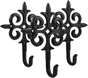 BESPORTBLE 3pcs Hanging Basket Potted Plants Hooks Garland Hanger Hanging Baskets for Plants Indoor Bird Feeders for Outdoors Hanging Brackets Garden Supply Plant Hangers Hook Black Cast Iron