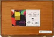 [PRO ART] Square Artist Pastel Set, 72 Assorted Colors Wood Box, (Model: 3099)