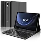 Galaxy Tab S9 FE+/ S9+ /S10+ 12.4 Inch Case with Keyboard, Detachable Bluetoo...