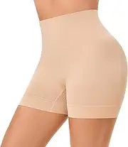 [Miguofan] Seamless Shaping Boyshorts Panties for Women Slip Shorts Under Dress Shapewear Tummy Control Underwear Anti Chafing
